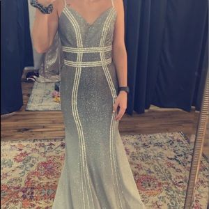Silver Ombré Prom Dress!